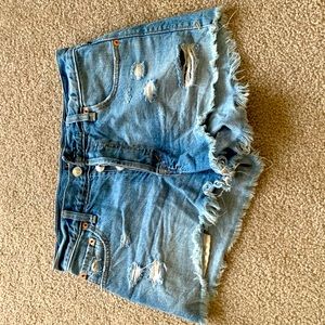 A&F cutoff jean shorts